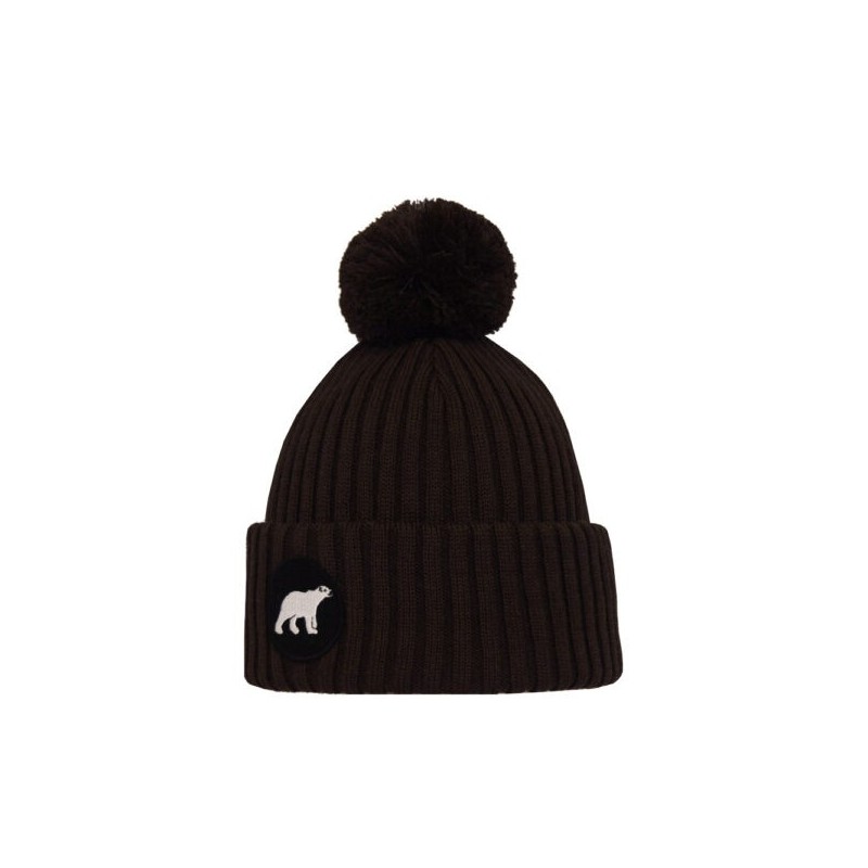 jääkarhupipo superyellow merinovillapipo musta