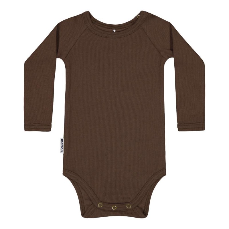 vauvan body ruskea metsola puuvillabody