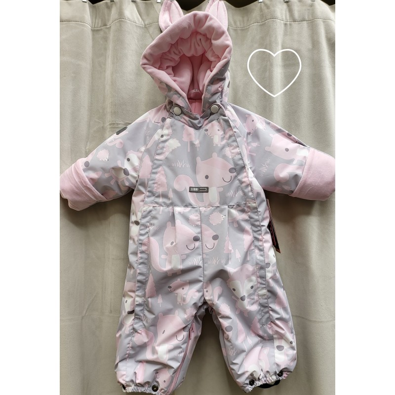 Vauva toppahaalari makuupussi lenne vaaleanpunain  aleen harmaa