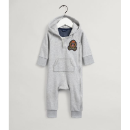 gant vauvojen harmaa haalari puuvillaa