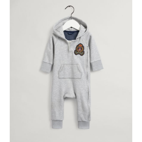 gant vauvojen harmaa haalari puuvillaa