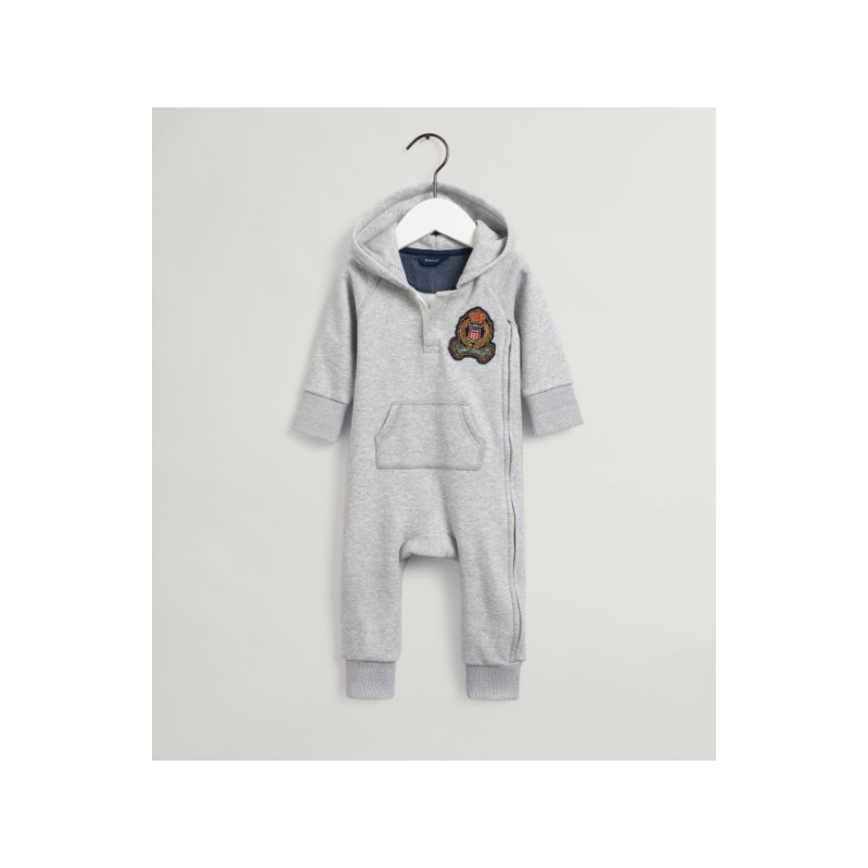 gant vauvojen harmaa haalari puuvillaa