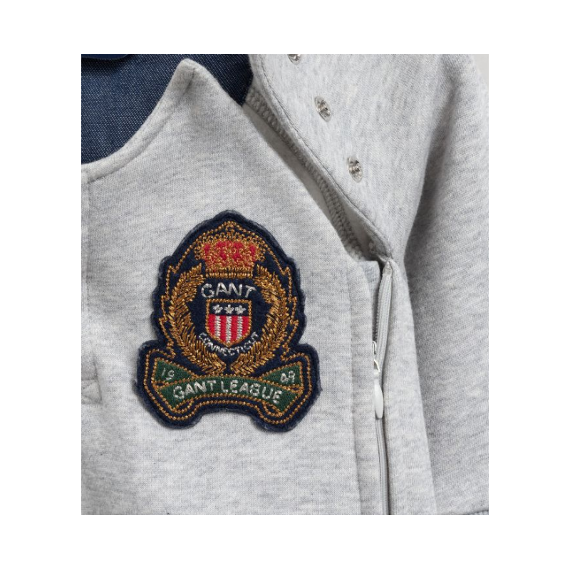 gant vauvojen harmaa haalari puuvillaa