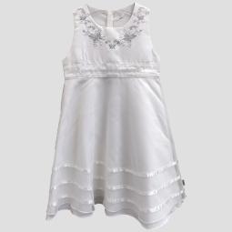 name it tyttöjen juhlamekko valkoinen