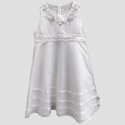 name it tyttöjen juhlamekko valkoinen