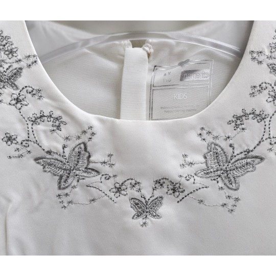 name it tyttöjen juhlamekko valkoinen