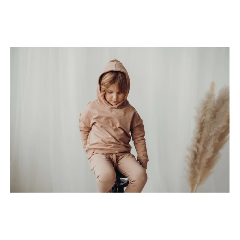 metsola maxi hoodie huppari nougat  ale -30