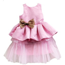 tyttöjen juhlamekko vaaleanpunainen tyllihame