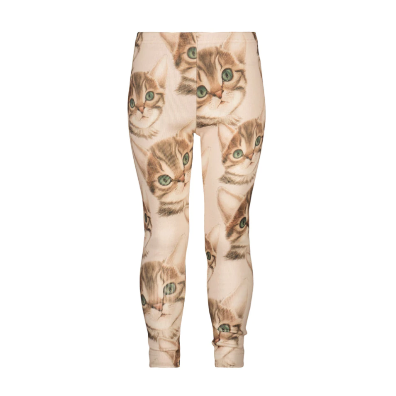 metsola kitten rib leggings cream kissan leggingsit