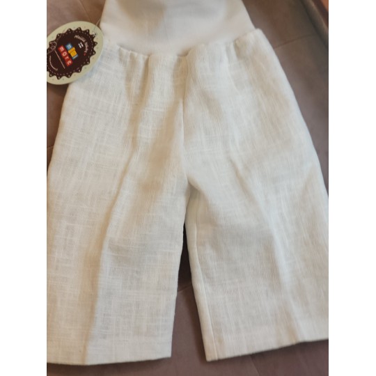 vauvan pellavaliivi valkoinen