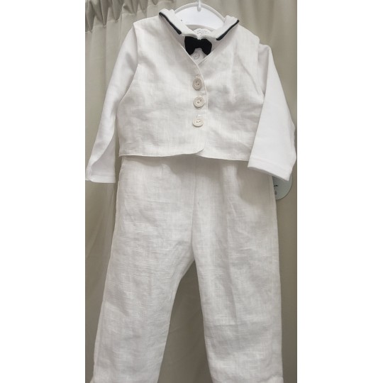 vauvan pellavaliivi valkoinen