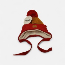 Metsolan kaksivärinen vauvan merinovillahattu